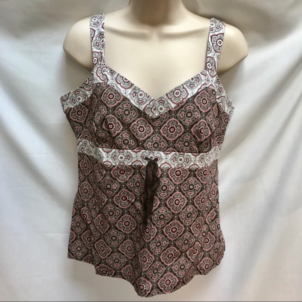 Ann Taylor LOFT Cotton BOHO Tank Top